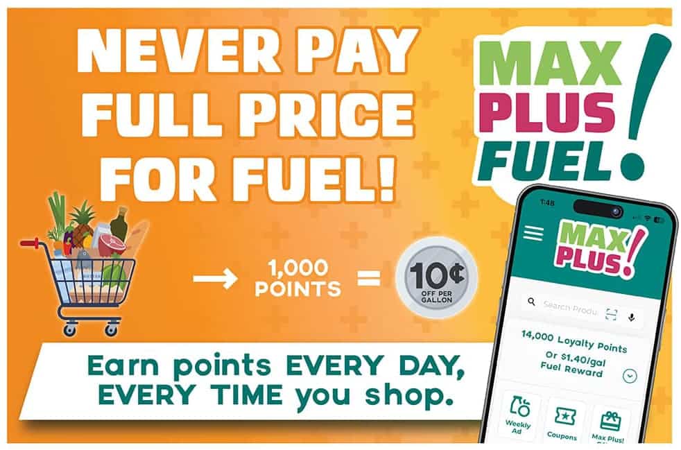 MaxPlus! Fuel Rewards never pay full price for fuel ad